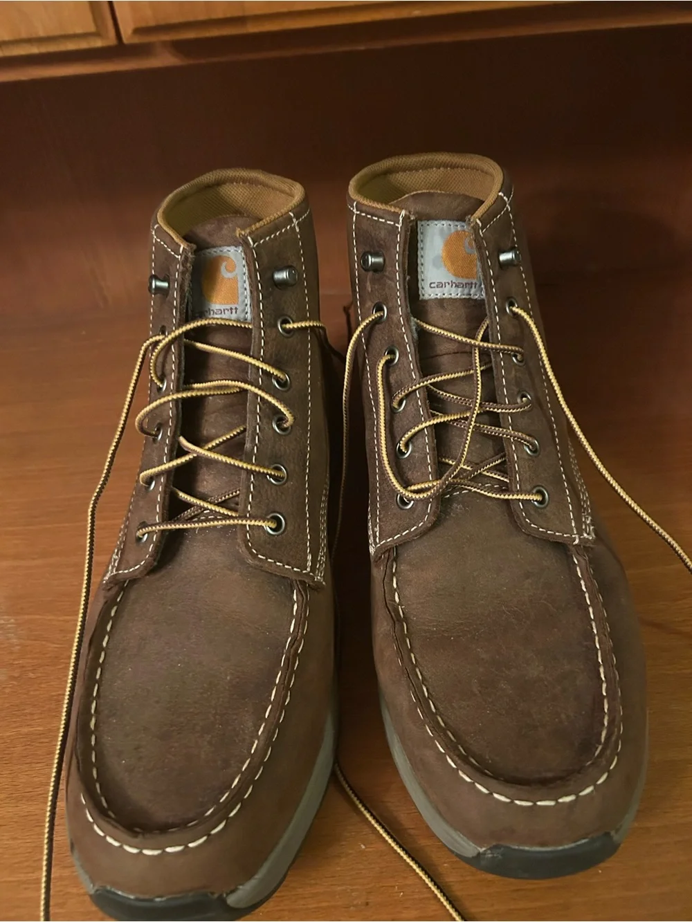 Carhartt Brown Leather Chukka Work Boots